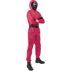Déguisement combinaison Squid Game rouge Taille S