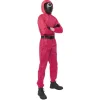 Déguisement combinaison Squid Game rouge Taille M