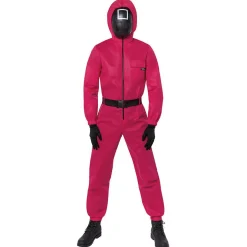 Déguisement combinaison Squid Game rouge Taille M
