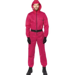 Déguisement combinaison Squid Game rouge Taille M