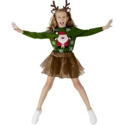 Déguisement de Noël Renne tutu et serre tête marron Taille unique