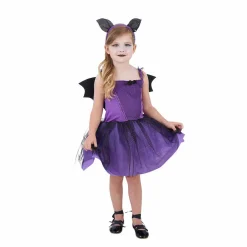 Déguisement enfant Batgirl chauve-souris Halloween 4/6 ans