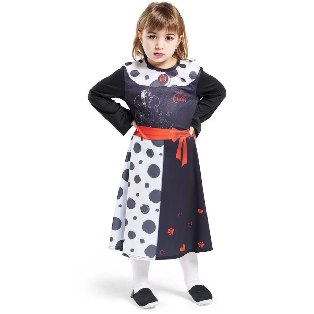 Déguisement enfant Cruella robe 5/6 ans