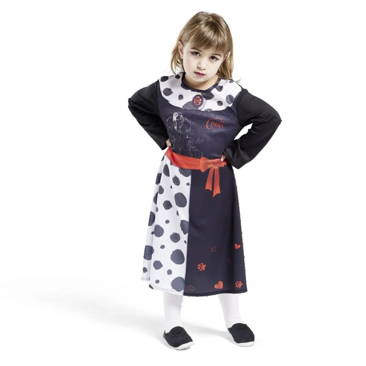 Déguisement enfant Cruella robe 5/6 ans