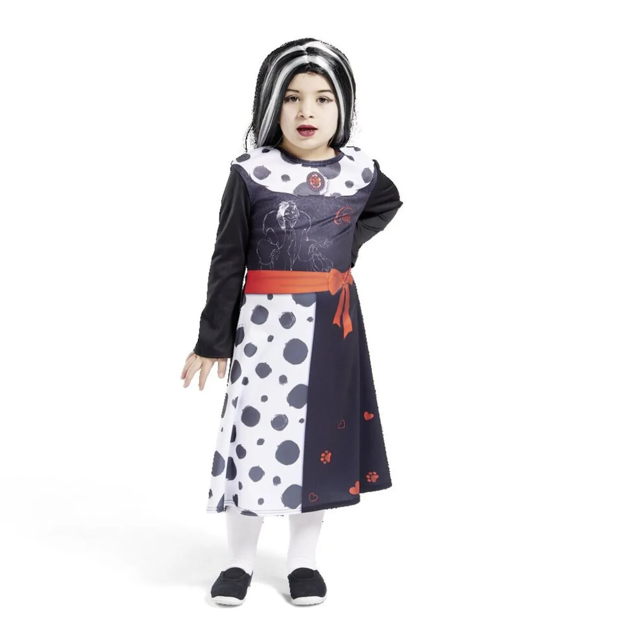 Déguisement enfant Cruella robe 5/6 ans