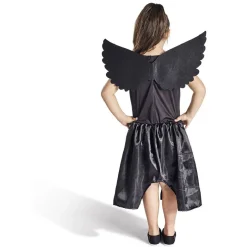Déguisement enfant fée squelette robe et ailes multicolore 7/10ans