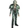 Déguisement enfant Halloween dragon squelette vert 11/14 ans