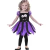 Déguisement enfant Halloween pieuvre noir et violet 3/4 ans