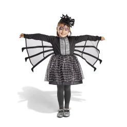 Déguisement enfant Halloween araignée robe noir et blanc 4/6 ans