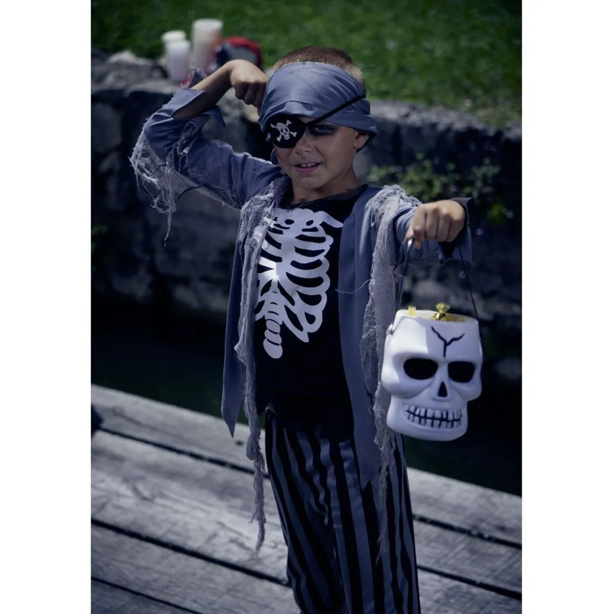 Déguisement enfant Halloween costume pirate zombie 11/14 ans