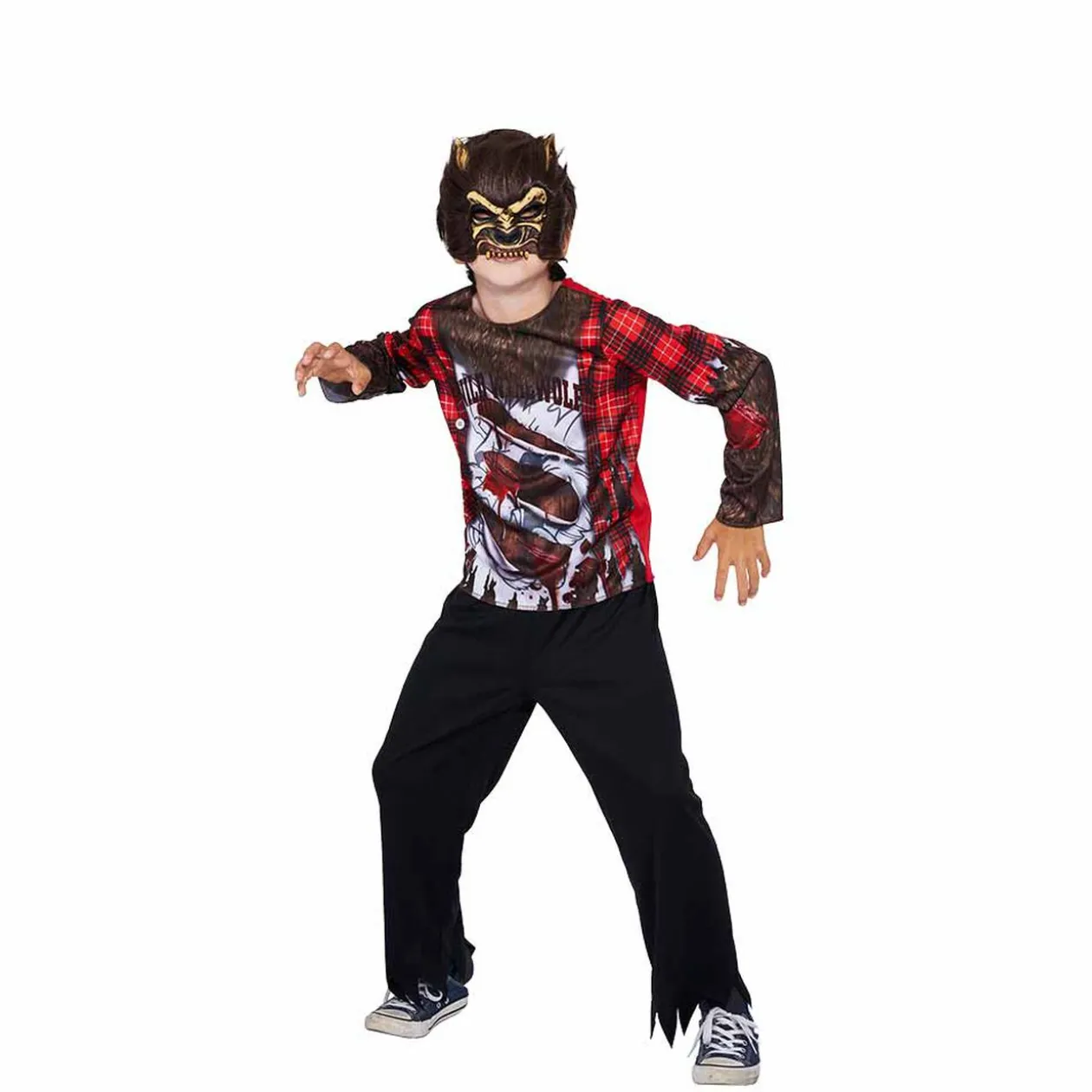 Déguisement enfant Halloween loup garou 7/10 ans