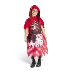 Déguisement enfant Halloween chaperon rouge gothique 7/10 ans