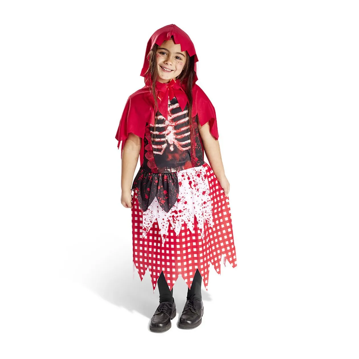 Déguisement enfant Halloween chaperon rouge gothique 7/10 ans