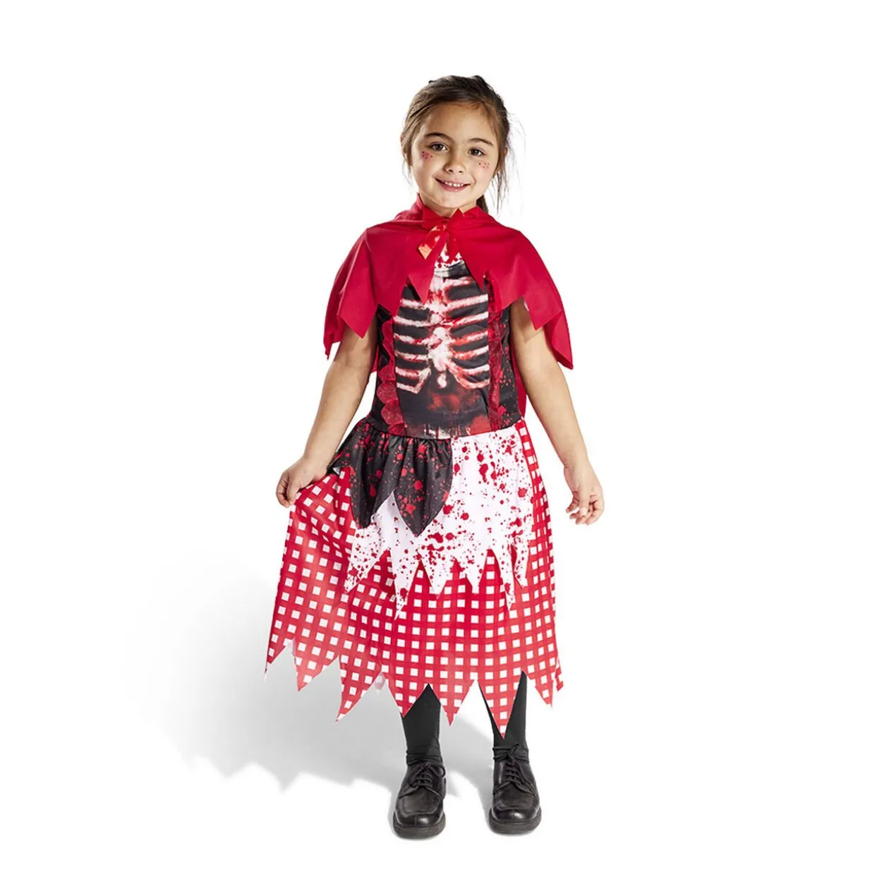 Déguisement enfant Halloween chaperon rouge gothique 7/10 ans