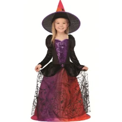 Déguisement enfant Halloween sorcière 7/10 ans