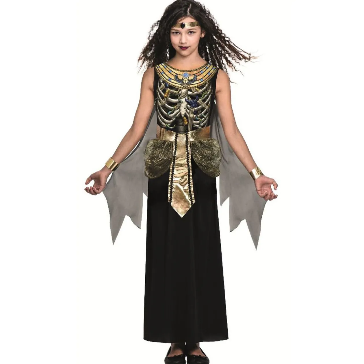 Déguisement enfant Halloween cléopâtre zombie 7/10 ans