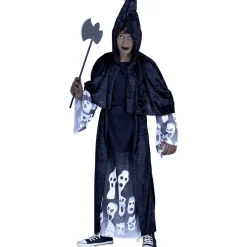 Déguisement enfant Halloween gardien des ténèbres robe cape 11/14ans