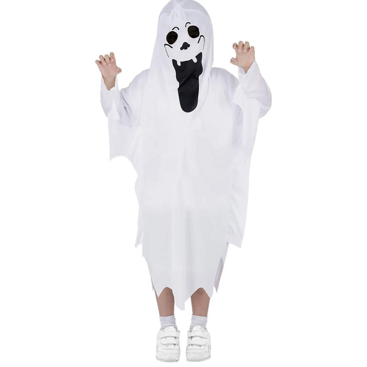 Déguisement enfant Halloween fantôme cagoule et tunique 4/6ans