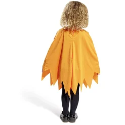 Déguisement enfant Halloween citrouille poncho orange - Taille unique