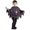 Déguisement enfant Halloween araignée poncho noir et blanc TU