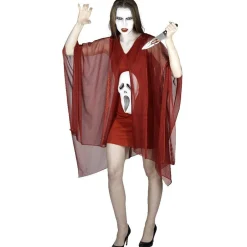 Déguisement femme poncho scream