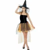Déguisement femme sorcière citrouille Halloween Taille M