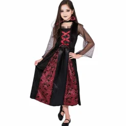 Déguisement fille robe vampire Halloween 4/6 ans
