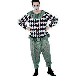 Déguisement homme Halloween clown sang taille L