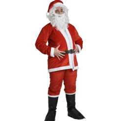 Déguisement Père Noël 7 pièces velours