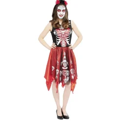 Déguisement squelette femme taille L