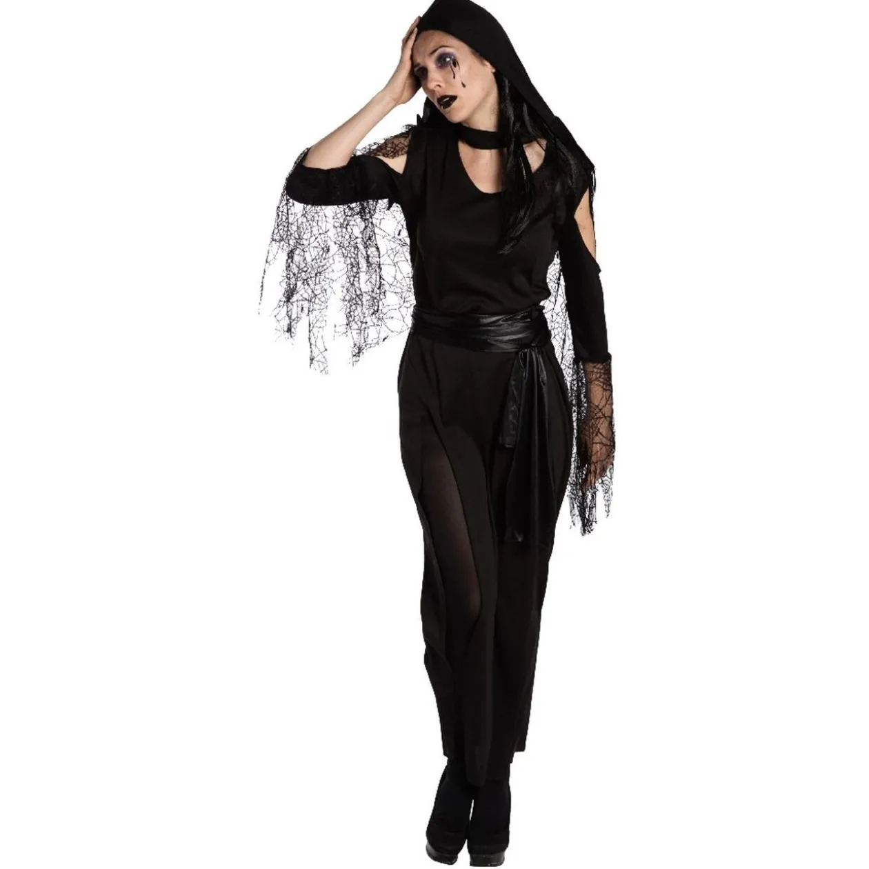 Déguisement veuve noire femme Halloween taille L