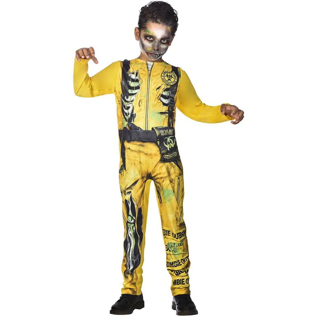 Déguisement zombie radioactif 11/14 ans