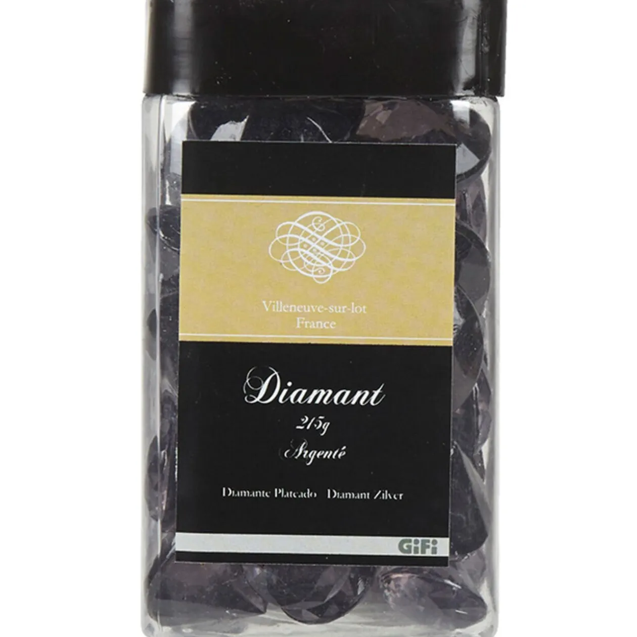 Diamants décoratifs argentés