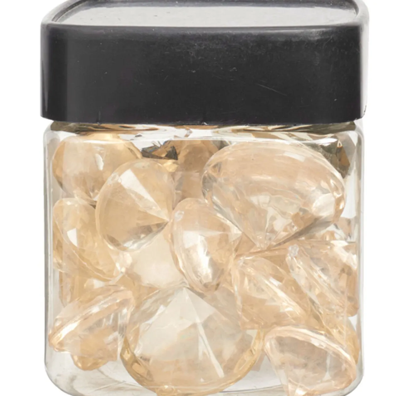 Diamants décoratifs ivoires transparents