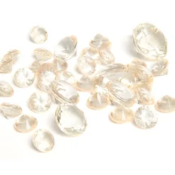 Diamants décoratifs ivoires transparents
