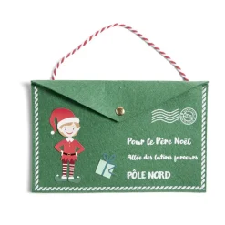 Enveloppe en feutrine pour le père Noël - 2 modèles