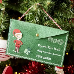 Enveloppe en feutrine pour le père Noël - 2 modèles