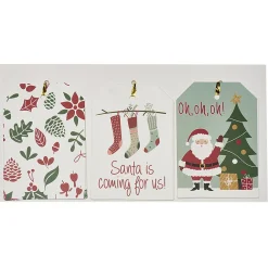 Etiquette cadeau motif Noël x6