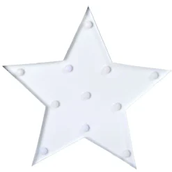 Etoile lumineuse blanche Noël à poser h. 32 cm