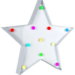 Etoile lumineuse blanche Noël à poser h. 32 cm