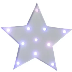 Etoile lumineuse blanche Noël à poser h. 32 cm