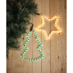 Etoile lumineuse tube blanc fixe