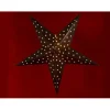Etoile papier lumineuse noire 100 cm