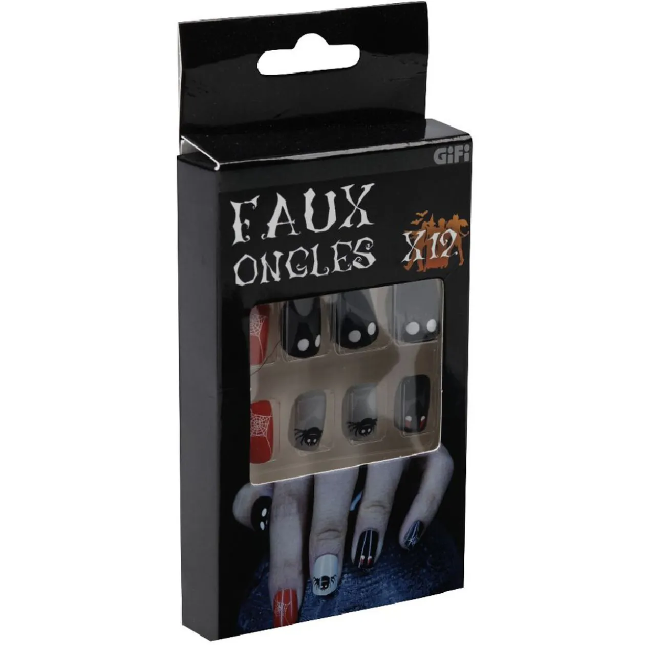 Faux ongles motif Halloween x12
