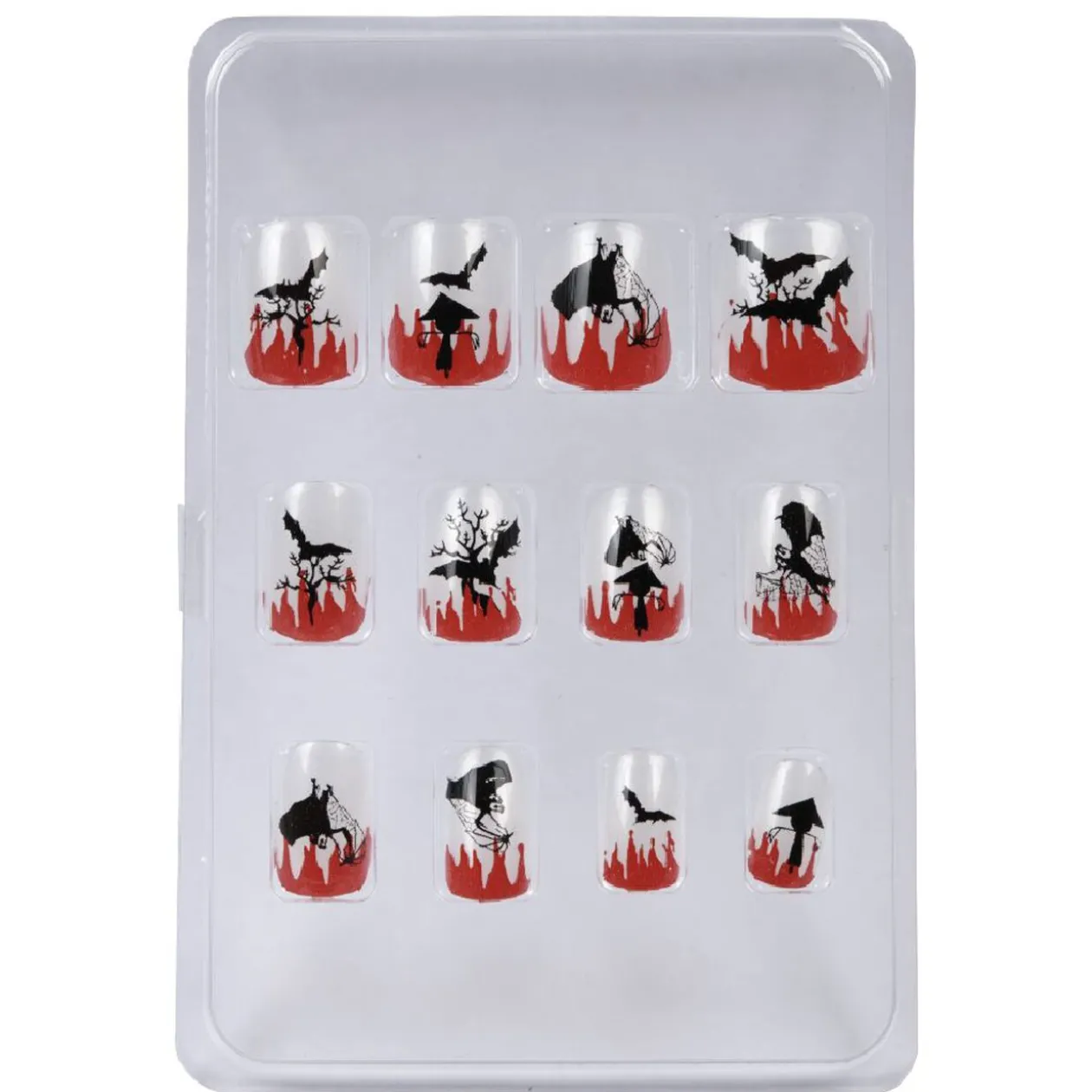 Faux ongles motif Halloween x12