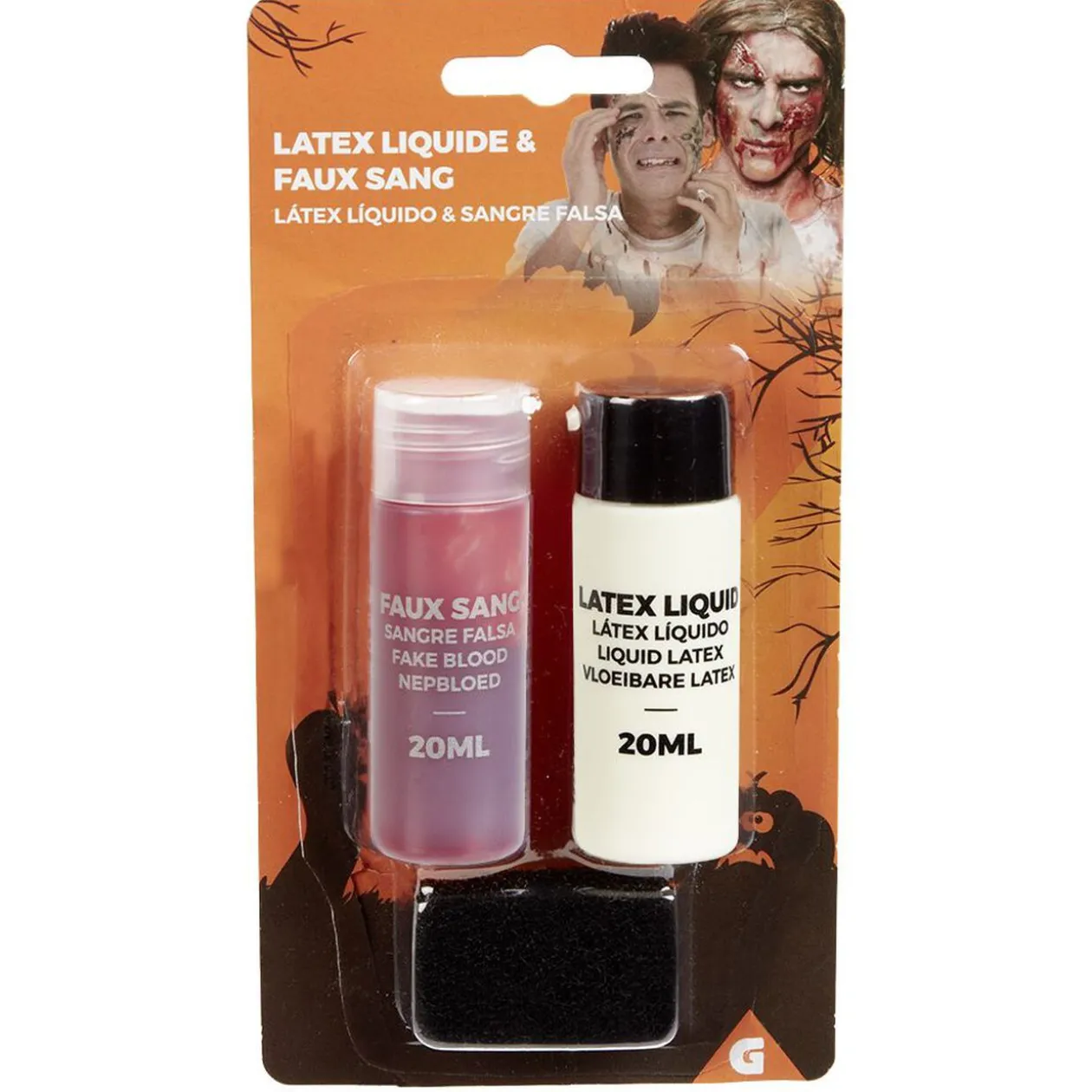 Faux sang liquide + latex liquide 20 ml x2