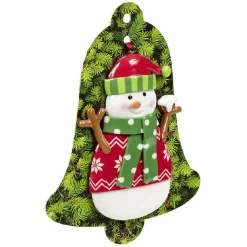 Figurine de Noël à suspendre en résine avec inscription