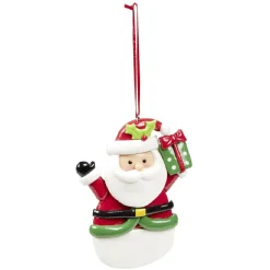 Figurine de Noël à suspendre en résine avec inscription