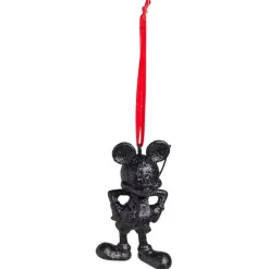 Figurine Mickey Disney pailleté noir à suspendre