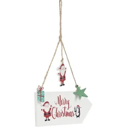 Flèche en bois de Noël à suspendre